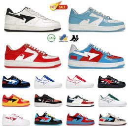 designer shoes Sta Sk8 Casual Shoes Low Men Womens Patent Leather White Camouflage Skateboarding Sports Sneakers Trainers Lace-up Size 36-45