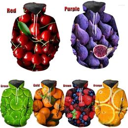 Men's Hoodies Fashion Autumn And Winter Sweatshirts Pullover 3d Fruit Print Hoodie Men&women Unisex Cool Long-sleeved Top