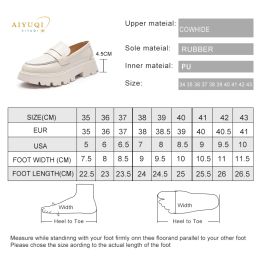 AIYUQI Women Shoes Loafers 2024 New Genuine Leather Casual Spring Shoes Ladies College Style Oxford Shoes Women