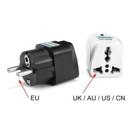 EU KR Adapter Electrical Socket Universal US AU To EU Power Adapters Spain France Travel Adapter Plug Converter Korea AC Outlets