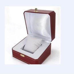 2023 Luxury Watch BOX Red New Square box For Watches Box Whit Booklet Card And Papers In English 243Q