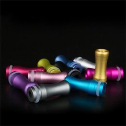 Colorful Aluminium Alloy 510 Drip Tips Cigarette Holder driptip Smoking Pipe Accessories Mouthpiece For 510 Thread Smoke RDA RBA Tank Atomizers Mouth Pieces Covers