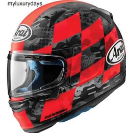Arai Regent-X Patch Adult Street Motorcycle Helmet - Matte Red/Small ATV off-road motorcycle helmet with sun shield