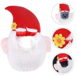 Dog Apparel Christmas Beard Hood Hat Funny Pet Ornaments Cat Cosplay Cap Hats Dress Up Costume Fashion Clothing Roleplay