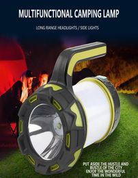 Portable Lanterns Strong Light Longs Searchlight Led Rechargeable Emergency Camping With Side Light Lantern319s4066470
