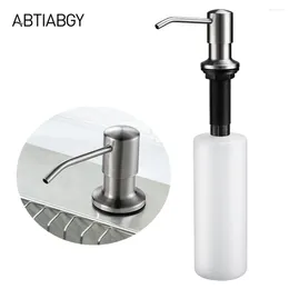 Liquid Soap Dispenser 500ML Bathroom Kitchen Sink Brushed Nickel Stainless Steel Bottle Hand Sanatizer Pump Accessories