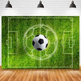 Photophone Party Banner Photocall Football Soccer Field Stadium Grassland Boy Photography Backdrops Backgrounds For Photo Studio