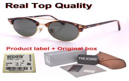Brand designer Clubround Double Bridge Style uv glass lens Sunglasses women men Vintage Sun Glasses Oculos De Sol with Retail case7735380