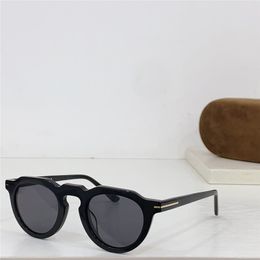 New fashion design round shape cat eye sunglasses 1129-P acetate plank frame simple and popular style versatile outdoor UV400 protection eyewear