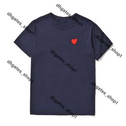 Brand Tshirt Cdgs Summer Play Designer Mens T-Shirts Play T Shirt Commes Short Sleeve Womens Des Badge Garcons Embroidery Heart Shirt Red Love Cool TOPS Cdgs Shirt 269