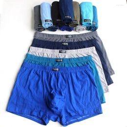 Underpants 5pcs/Lot Cotton Men'S Underwear Four Shorts Boxers 6XL 5XL Male Breathable Printing Comfortable