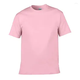 Men's T Shirts Customised Printing T-Shirt Custom Your Exclusive Tshirt Pink Diy Summer Short-Sleeved O-Neck Shirt Fashion Tops Tee