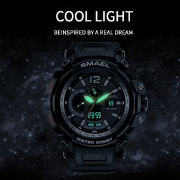 SMAEL Brand Men Watches Clock Men Military Army Sport LED Digital Wristwatch Alarm Date 1702 relogio masculino esportivo militar new to 272W