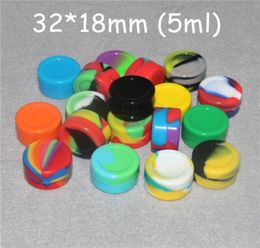 Nonstick wax containers silicone box 5ml silicon container food grade jars dab tool storage jar oil holder Silica gel boxes FDA ap9499197