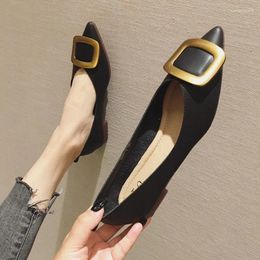Casual Shoes 2024 Autumn Pointed Flat Women Foldable Flats For Solid Colour Simple Basic Style Size 31-45 Nice Quality Microfiber