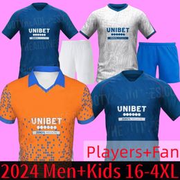 2024-25 Glasgow Rangers Soccer Jerseys Home Blue Sakala KENT TAVERNIER MORELOS COLAK Hogan Football Shirt Men Kids Kit Fans Player Version Camiseta de