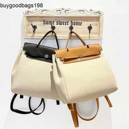 KY Backpack Bags Kelis Designer Bag Trendy European and American Style Foreign Trade Womens Springsummer New Canvas Contrast Colour Big rj
