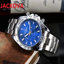 Montre De Luxe business switzerland highend mens watches luxury fashion calendar men small dial working famous President stopwatch 2686