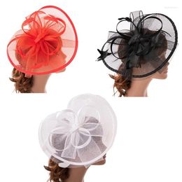 Headpieces Exquisite French Fascinator Pillbox Hat With Veil For Wedding Cocktail Tea Party