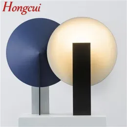 Table Lamps Hongcui Contemporary Simple Lamp LED Colorful Desk Lighting For Home Bedroom Decoration Living Room