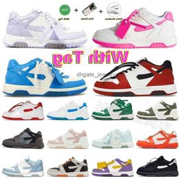 Casual Shoes Top Quality Offes OG Shoes OFF Sneakers Out of Office Originals Pink White Purple Trainers Platform Shoe Mens Women Loafers 36-45