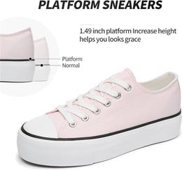 Scarpe casual con motivi ricamati in scatola patform sneaker top sneaker taglia 36-42