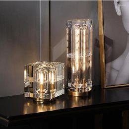 Table Lamps Lustre Luxury LED Crystal Lamp Modern Living Room Decoration Light Romantic Wedding Night Stand Floor Lampara Decor
