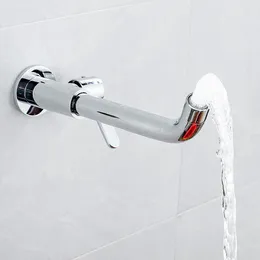 Bathroom Sink Faucets G1/2" Wall-mounted Extended Swivel Mop Pool Faucet Garden Outdoor Water Modern Kitchen