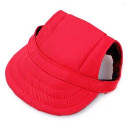 Dog Apparel Pet Baseball Cap Hat With Neck Strap Adjustable Comfortable Ear Holes For Small Medium Large Dogs In Ourdoor Sun Protection