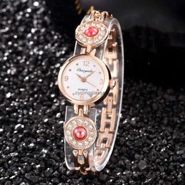 Hot selling high-end womens watches with diamond inlaid steel bands and fashionable new creative designs