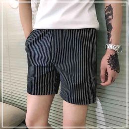 Men's Shorts 2024 Summer Fashion Trendy Casual Sports High Waist Slim Fit Stripe Print Oversize Versatile Simple Super