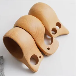 Mugs Chinese Wood Coffee Mug Big Belly Cups Handmade Wooden Tea Milk Anti-scald Water Drinking Teacup Gift