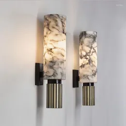 Wandlampe moderne chinesische Kunst Marmor Designer Beispiel Zimmer Sitzzimmer des Kopfes ein Bett