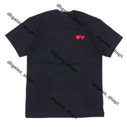 Fashion Mens Play T Shirt Shirts Red Commes Heart Casual Designer Cdgs Classic T Shirt Fashion Little Red Peach Heart Printed Mens And Womens Round Neck T Shirt 904