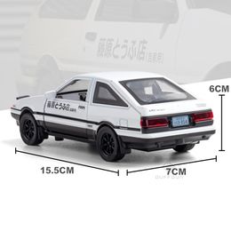 1/32 Initial D AE86 Alloy Car Models Toys Metal Diecast Initial D Exquisite Workmanship Car With Pull Back Toys Gifts For Boys