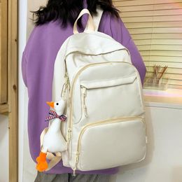 Backpack Women Large Capacity Female Multi-pocket Travel Bag Cute Schoolbag For Teenage Girl Book Knapsack Mochila 2024