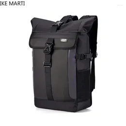 Backpack IKE MARTI 2024 Men Waterproof Traval USB Charging Large Capacity Business Laptop School Bag Day Pack