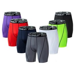 Sports Fitness Pants Mens Basketball Shorts Workout Tights Gym Running Training Bottoming Shorts Mens Compression Leggings 240524