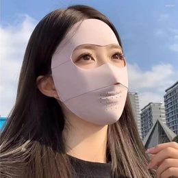 Bandanas UPF50 Silk Mask Portable Anti-UV Breathable Sunscreen Outdoor Face Cover