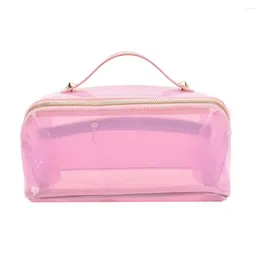 Cosmetic Bags Durable And Fashionable Waterproof Bag With Transparent Metal Zip Variety Of Colours Can Be