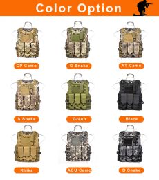 Airsoft Military Gear Tactical Vest Molle Combat Assault Plate Carrier Tactical Vest 10 Colors CS Outdoor Clothing Hunting Vest
