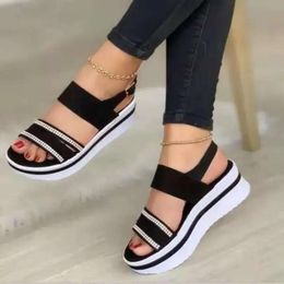 Women Sport Flats Rome Wedges Sandals Platform Shoes Summer 2024 Slippers Casual Slides Walking Female Zapatos 269