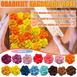 Decorative Flowers Crafts Artificial Head Rose Flower Decoration Roses Fake For Party Bridal Baby Home Nin668