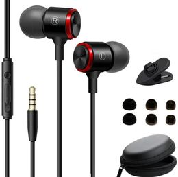 Wired Headphones with Microphone, Noise Cancelling In-Ear Earphones