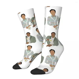 Men's Socks Troy And Abed In The Morning Harajuku High Quality Stockings All Season Long Accessories For Man's Woman's Gifts