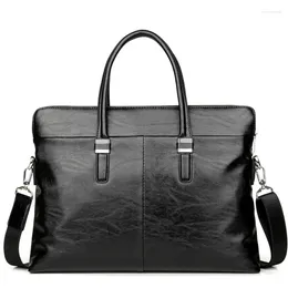 Shoulder Bags Men's Handbags Business Man Worn Single Bag Briefcase Cross Section Hand Carry Trend