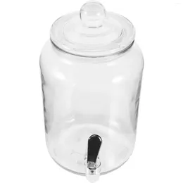 Mugs Earthen Jar Automatic Water Dispenser With Spigot Tank Tea Pitcher Sealed Can Glass Drinking Bottle