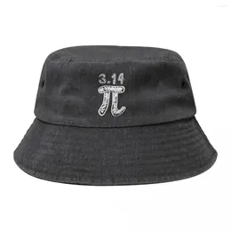 Berets Happy Pi Day Be Irrational Math Cotton Bucket Hat For Unisex Summer Vocation 3.14 Lovers Denim Bob Street