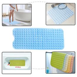 Bath Mats 40 100cm Bathtub Anti-slip Mat PVC Large Bathroom Safety Shower With Suction Cups Non-slip Floor