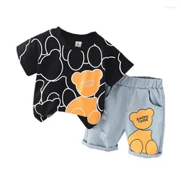 Clothing Sets Summer Baby Girl Clothes Suit Children Tracksuits Boys Fashion T-Shirt Shorts 2Pcs/Sets Toddler Casual Costume Kids Outfits